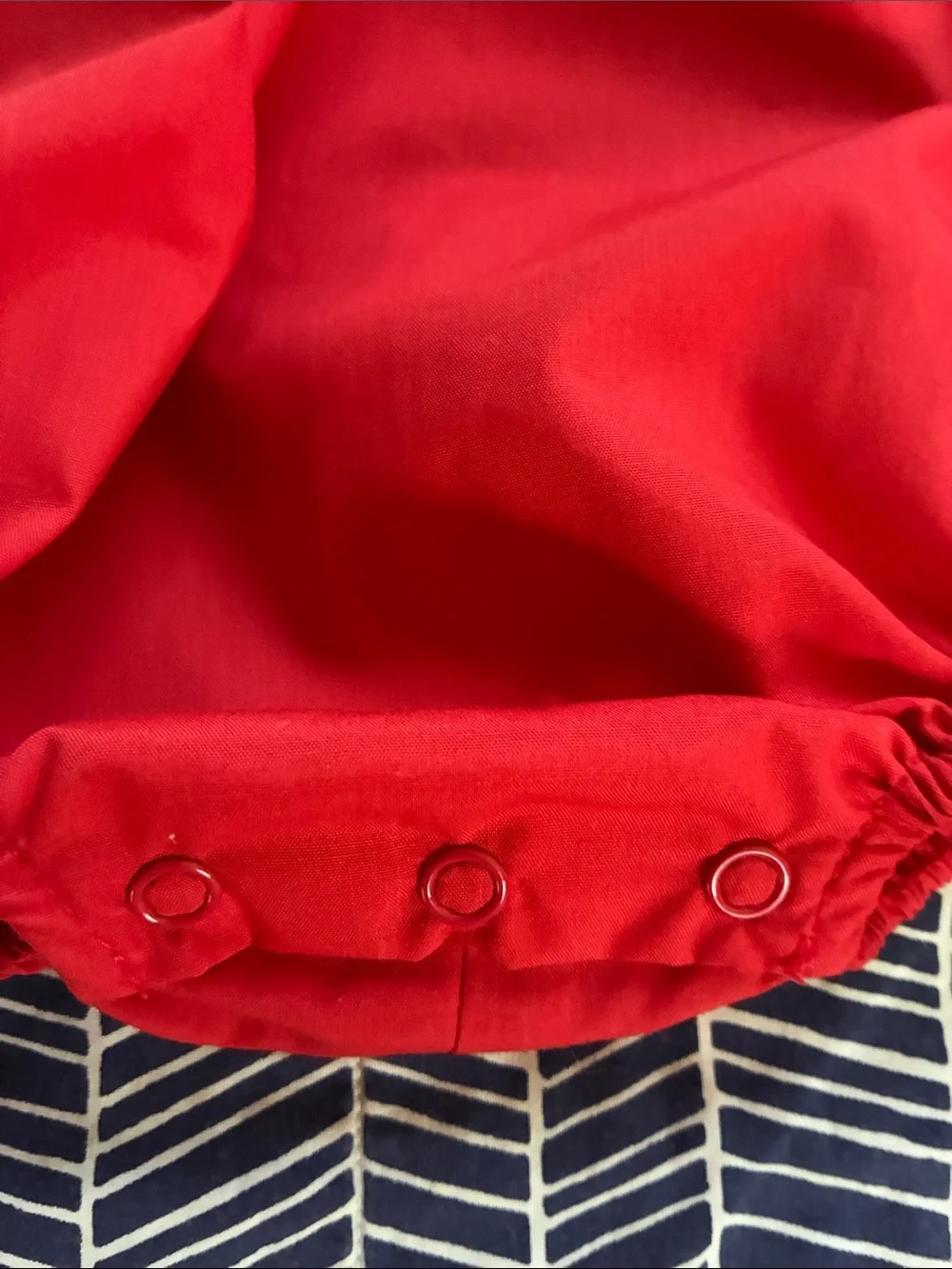 The Beaufort Bonnet Company Red Floral-Trim Bubble one piece